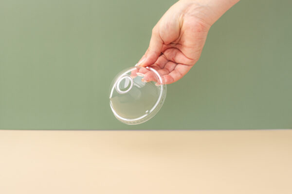 89mm PET Plastic Dome Lids - Ultra Clear