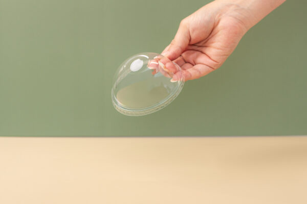 98mm PETE Plastic Dome Lids - Ultra Clear