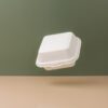 6''X6''X3'' Sugarcane Bagasse Clamshell Container - Image 3