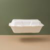 9''X6''X3'' Sugarcane Bagasse Clamshell Container - Image 2