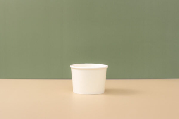 6OZ Double Poly-Coated Paper Food Cup (180ML) with Lid. - Image 2