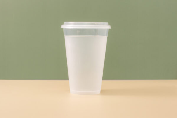 A-Shape 119mm Plastic Crystal Cup Hard (33.8oz) - Frosted