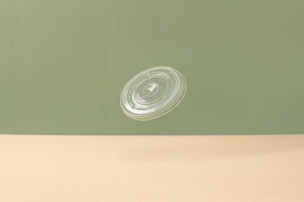 95mm PET Plastic Flat Lids - Ultra Clear - Image 3