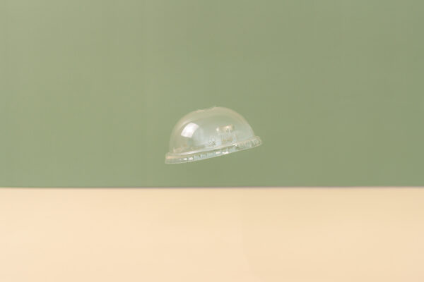 95mm PET Plastic Dome Lids - Ultra Clear - Image 4