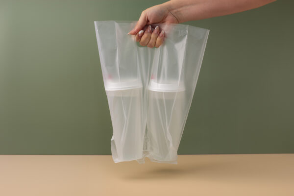 Double Cups Plastic Bag (Clear) - Image 4