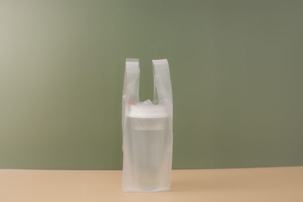 Single Cup Plastic Bag (Clear)