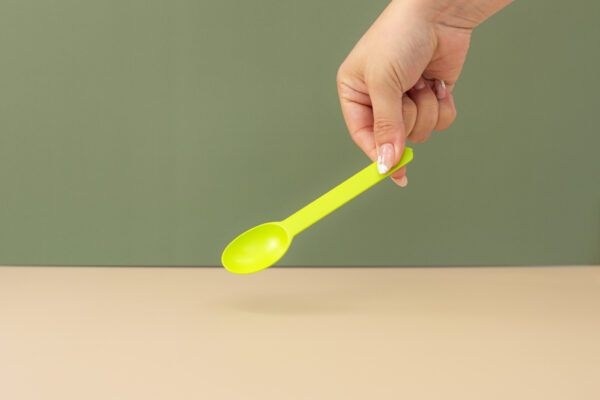 Corn Starch Ice Cream Spoon (Green) - Image 2