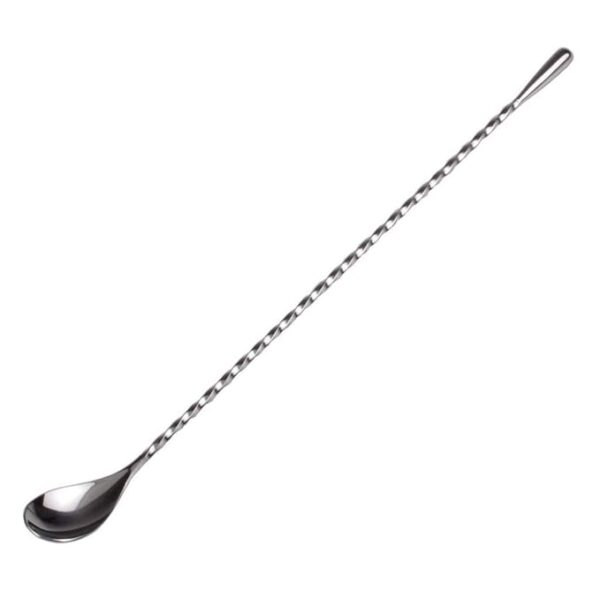 Bar Stirrer Stainless Steel Spoon Twisted with Muddler