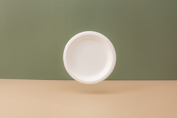 6 Inch Round Sugarcane Plate