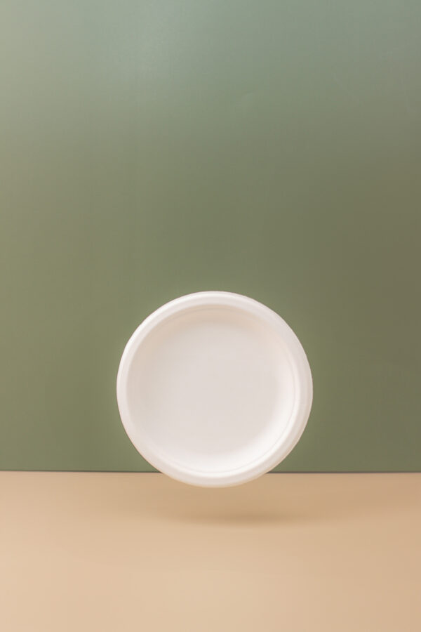 6 Inch Round Sugarcane Plate - Image 3