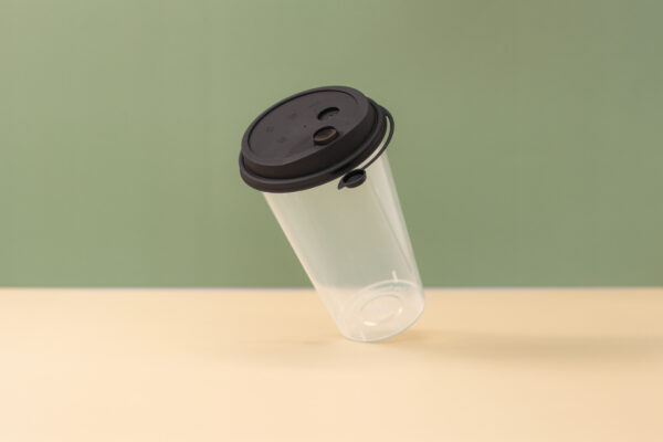 90mm Cup Lid w/ Plug - Frosted, Clear, White or Black - Image 6