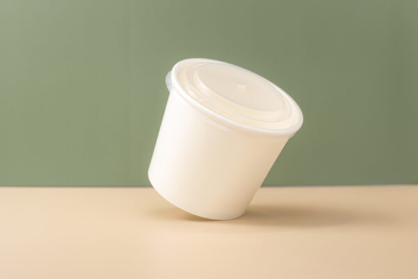 40OZ White Paper Ramen Bowl (1200ML) with Lid.