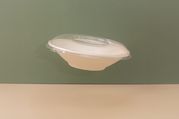 HG-24OZ Sugarcane Poke/Salad Bowl (Natural) with Lid.