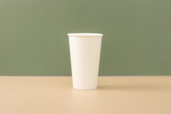 Paper Hot Cups White Single-Walled, White (16oz or 20oz) - Image 2