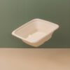 24OZ Sugarcane Square Bowl with Lid. - Image 2