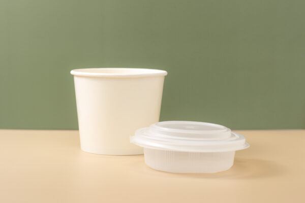 40OZ White Paper Ramen Bowl (1200ML) with Lid. - Image 9