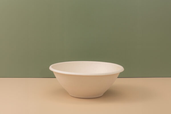 HG-40OZ Sugarcane Poke/Salad Bowl (Natural) with Lid. - Image 2